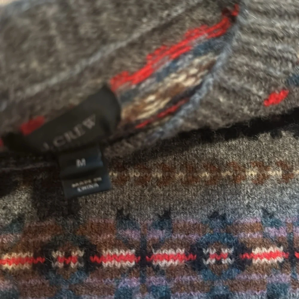 J. Crew Fair Isle Lambs Wool Sweater